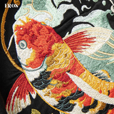 EMBROIDERY T-SHIRT LUCKY TWIN KOI #113