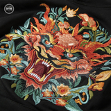 EMBROIDERY HOODIES RED DRAGON H031