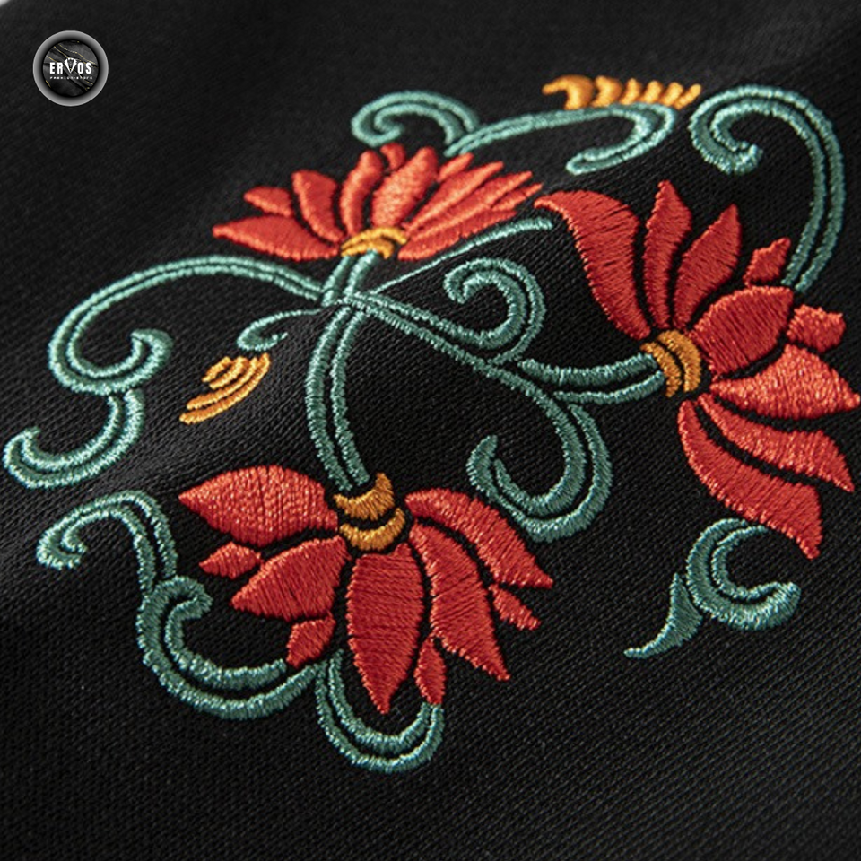 EMBROIDERY HOODIES RED DRAGON H031