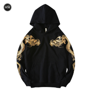 EMBROIDERY HOODIES GOLDEN DRAGON H032