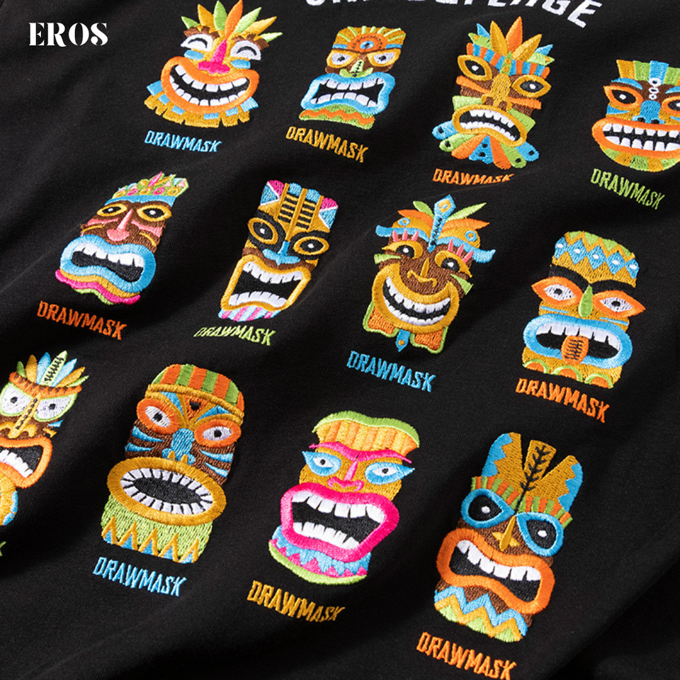 EMBROIDERY T-SHIRT DRAW MASK #016