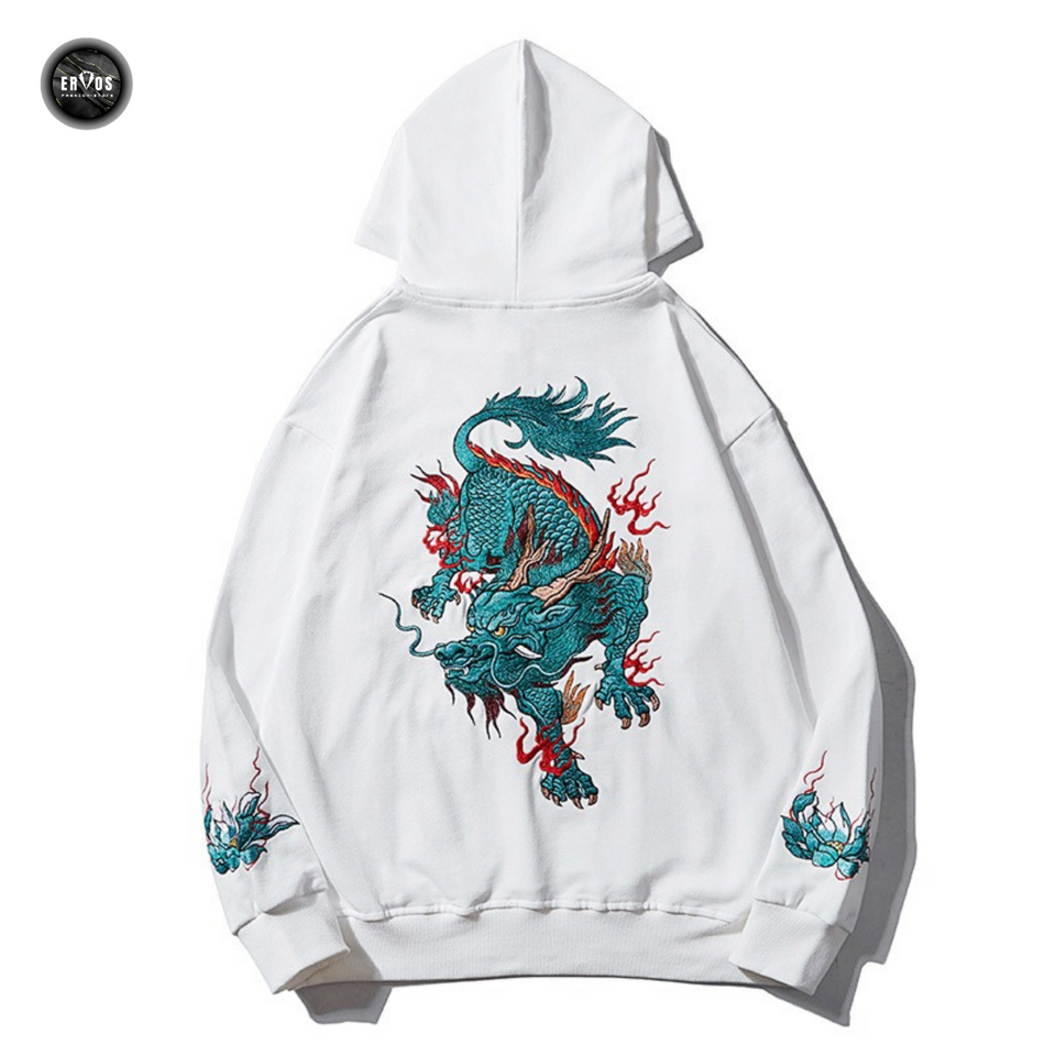 EMBROIDERY HOODIES AUSPICIOUS QILIN H035