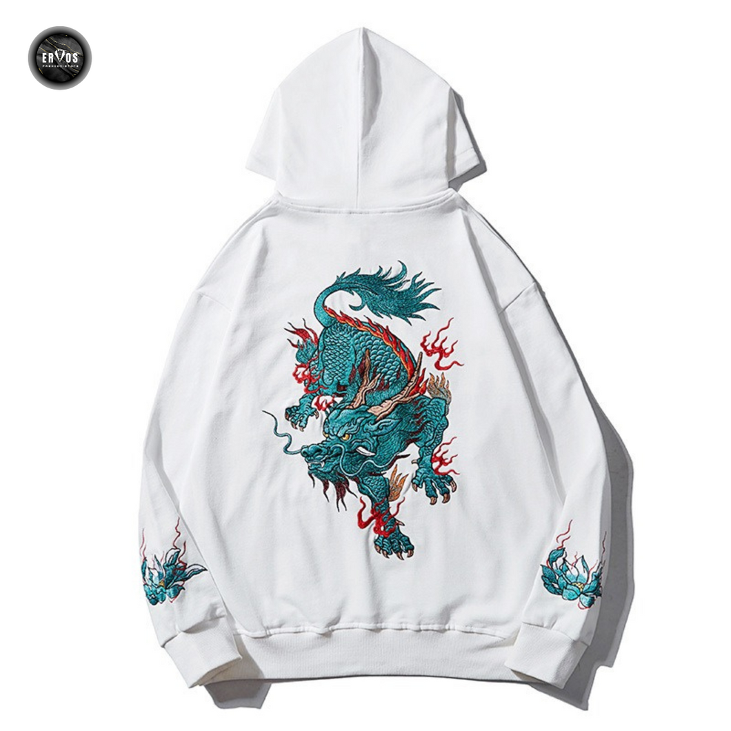 EMBROIDERY HOODIES AUSPICIOUS QILIN H035