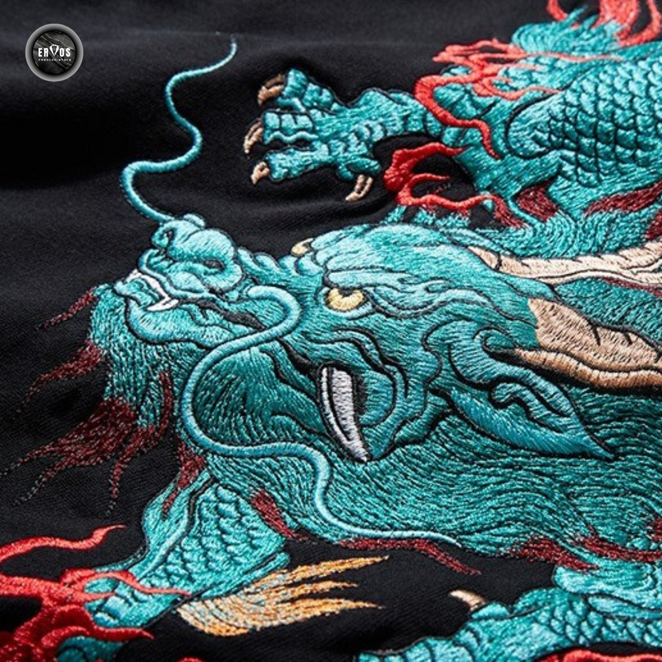 EMBROIDERY HOODIES AUSPICIOUS QILIN H035