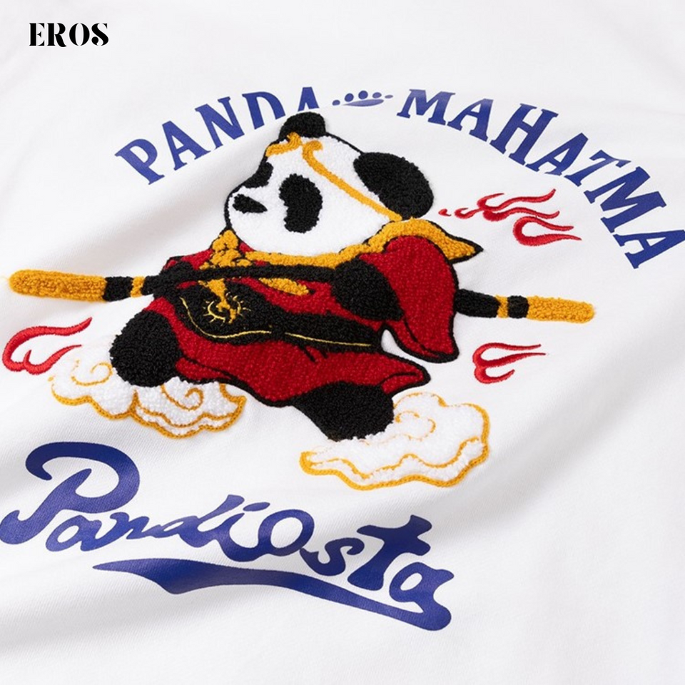 EMBROIDERY HOODIES PANDA MAHATMA H019