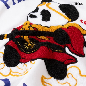 EMBROIDERY HOODIES PANDA MAHATMA H019