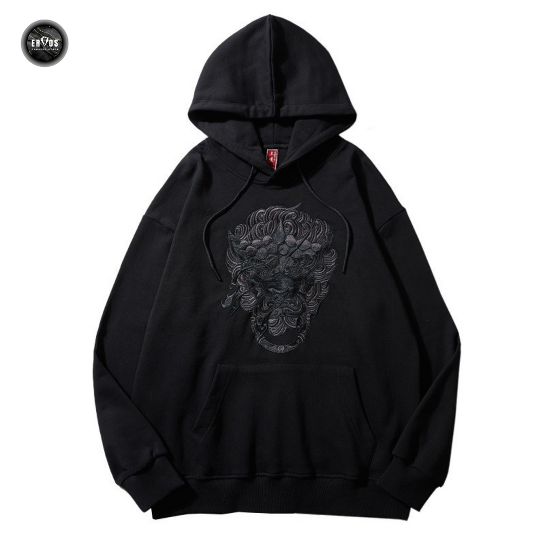 EMBROIDERY HOODIES LION HEAD H036