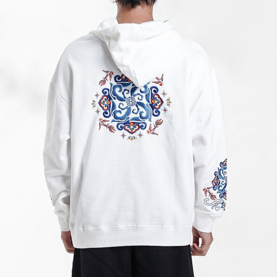 EMBROIDERY HOODIES PORCELAIN H002