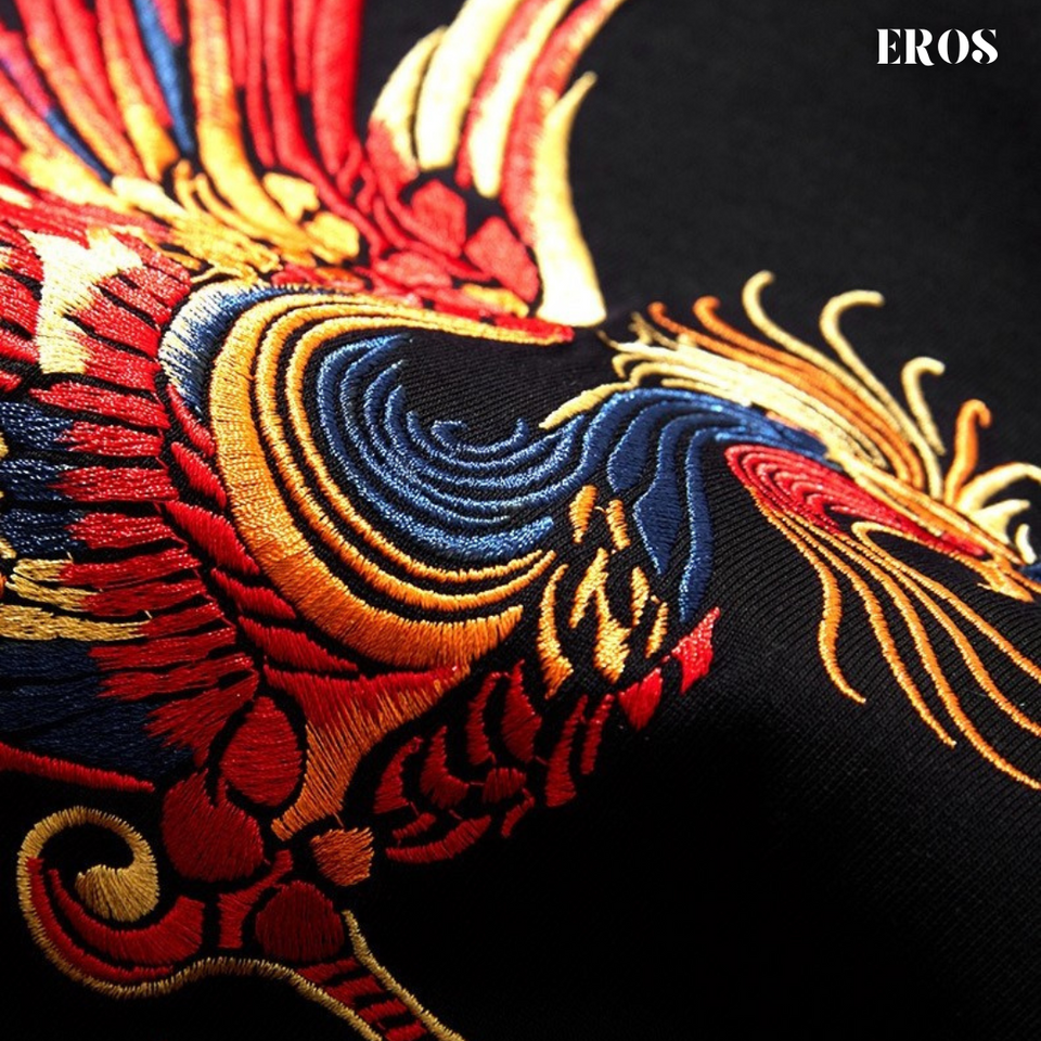 EMBROIDERY T-SHIRT RAINBOW PHOENIX #102