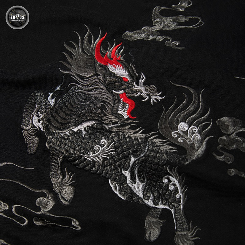 EMBROIDERY HOODIES QILIN H014