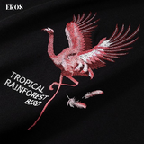 EMBROIDERY HOODIES FLAMINGO H025