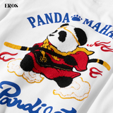 EMBROIDERY T-SHIRT PANDA MAHATMA #023