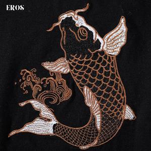 EMBROIDERY T-SHIRT KOI #074