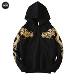 EMBROIDERY HOODIES GOLDEN DRAGON H032