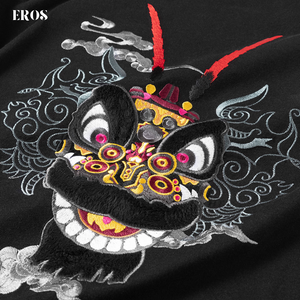 EMBROIDERY T-SHIRT DARK LION DANCE #025