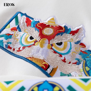 EMBROIDERY HOODIES LION DANCE H027