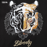 EMBROIDERY T-SHIRT LIBERTY TIGER #026