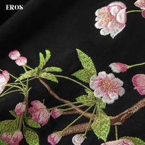 EMBROIDERY HOODIES PEACH BLOSSOM H030