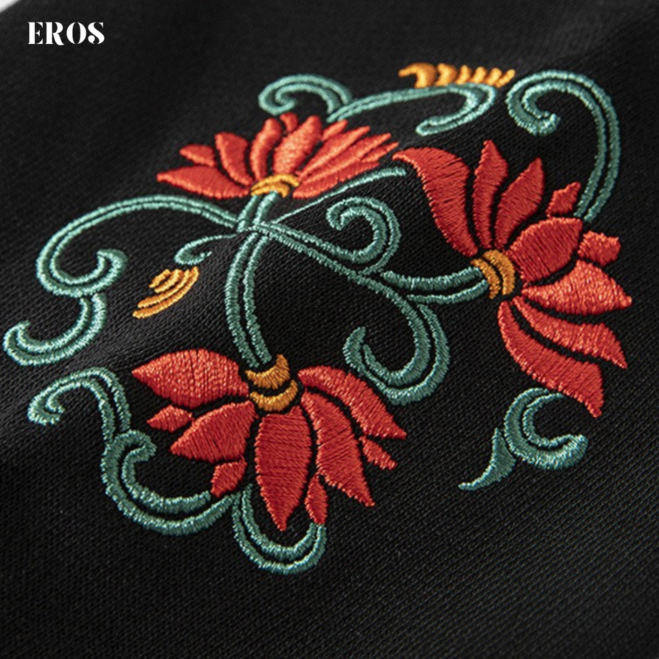 EMBROIDERY HOODIES RED DRAGON H031