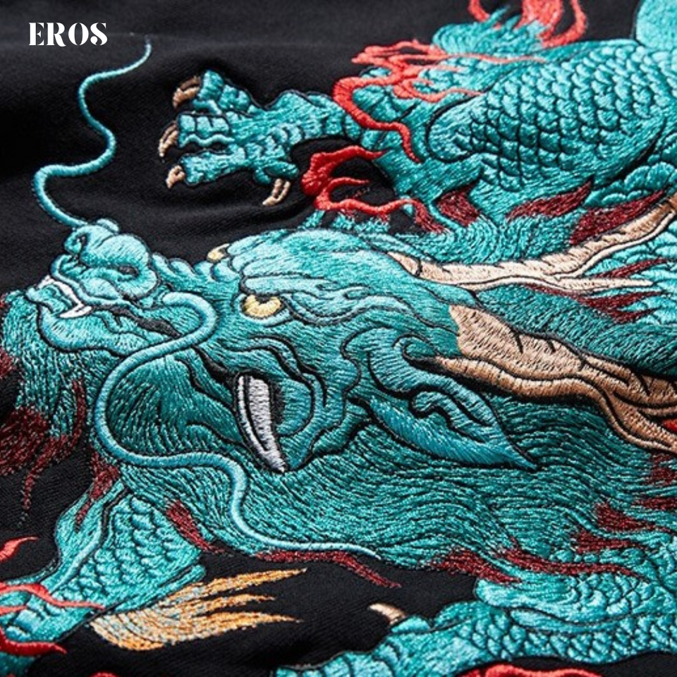 EMBROIDERY HOODIES AUSPICIOUS QILIN H035