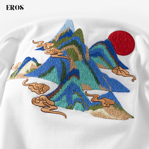 EMBROIDERY T-SHIRT MOUNTAIN #031