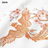 EMBROIDERY LONG-SLEEVED SWEATSHIRT PHOENIX BLOSSOM ELEGANCE #LS01