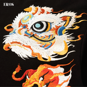 EMBROIDERY T-SHIRT LION DANCE BLESSINGS #033