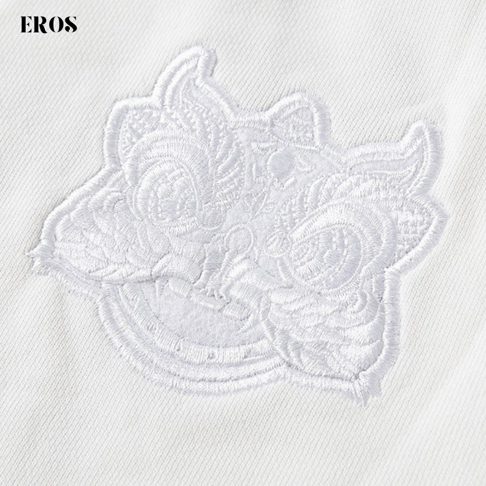 EMBROIDERY LONG-SLEEVED SWEATSHIRT LION DANCE #LS03