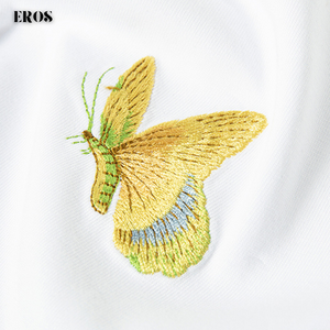 EMBROIDERY T-SHIRT BUTTERFLY WHEAT EAR #090