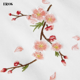 EMBROIDERY LONG-SLEEVED SWEATSHIRT PLUM BLOSSOM #LS10