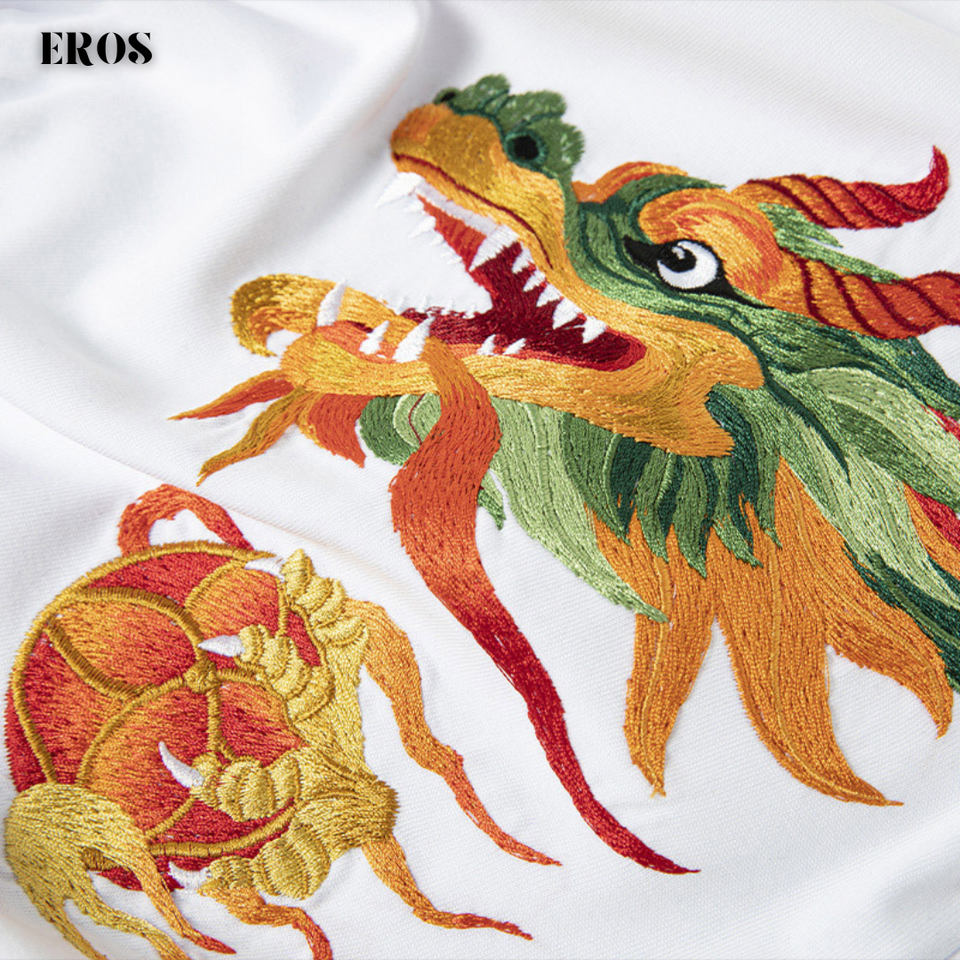 EMBROIDERY T-SHIRT DRAGON BLESSING #091