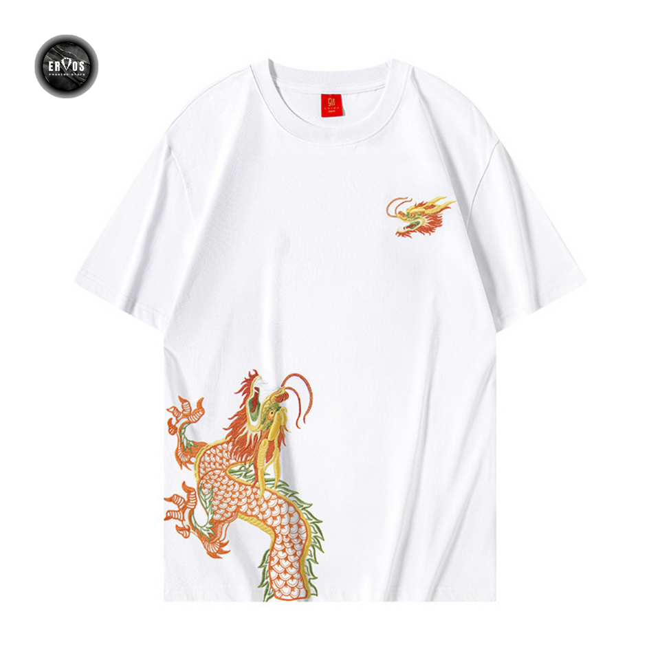 EMBROIDERY T-SHIRT ASCENDING DRAGON #092