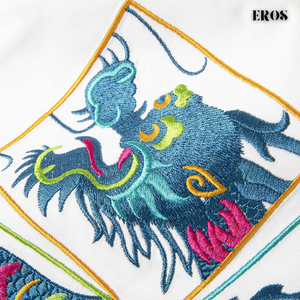 EMBROIDERY T-SHIRT CHINESE DRAGON #093