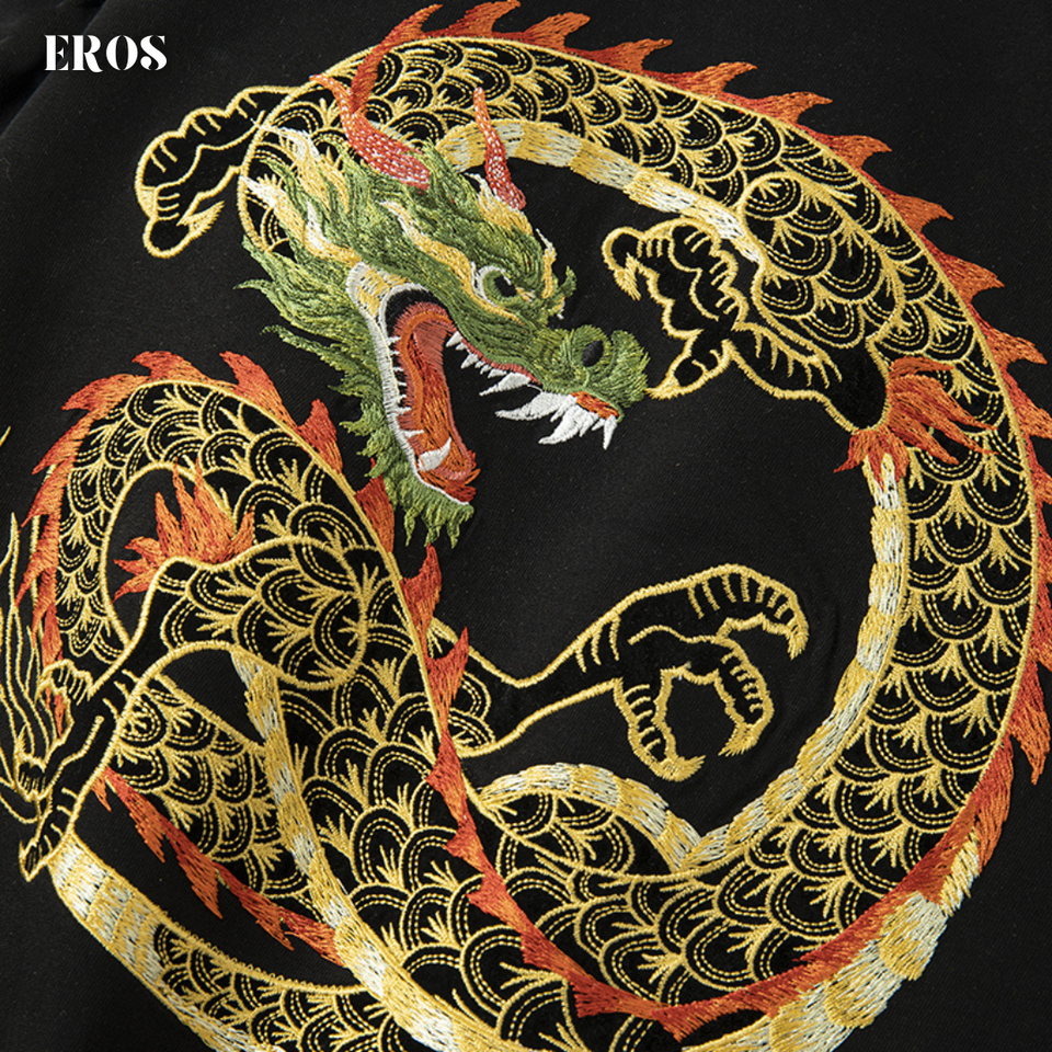 EMBROIDERY T-SHIRT SKYBORNE DRAGON #095