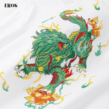 EMBROIDERY T-SHIRT QILIN & LOTUS #038