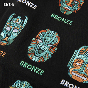 EMBROIDERY T-SHIRT BRONZE MASK #100