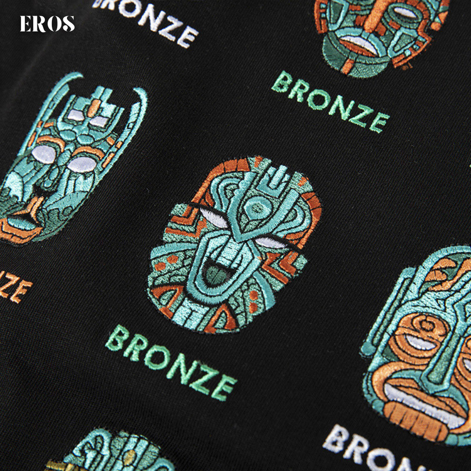 EMBROIDERY T-SHIRT BRONZE MASK #100