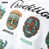 EMBROIDERY T-SHIRT BRONZE MASK #100