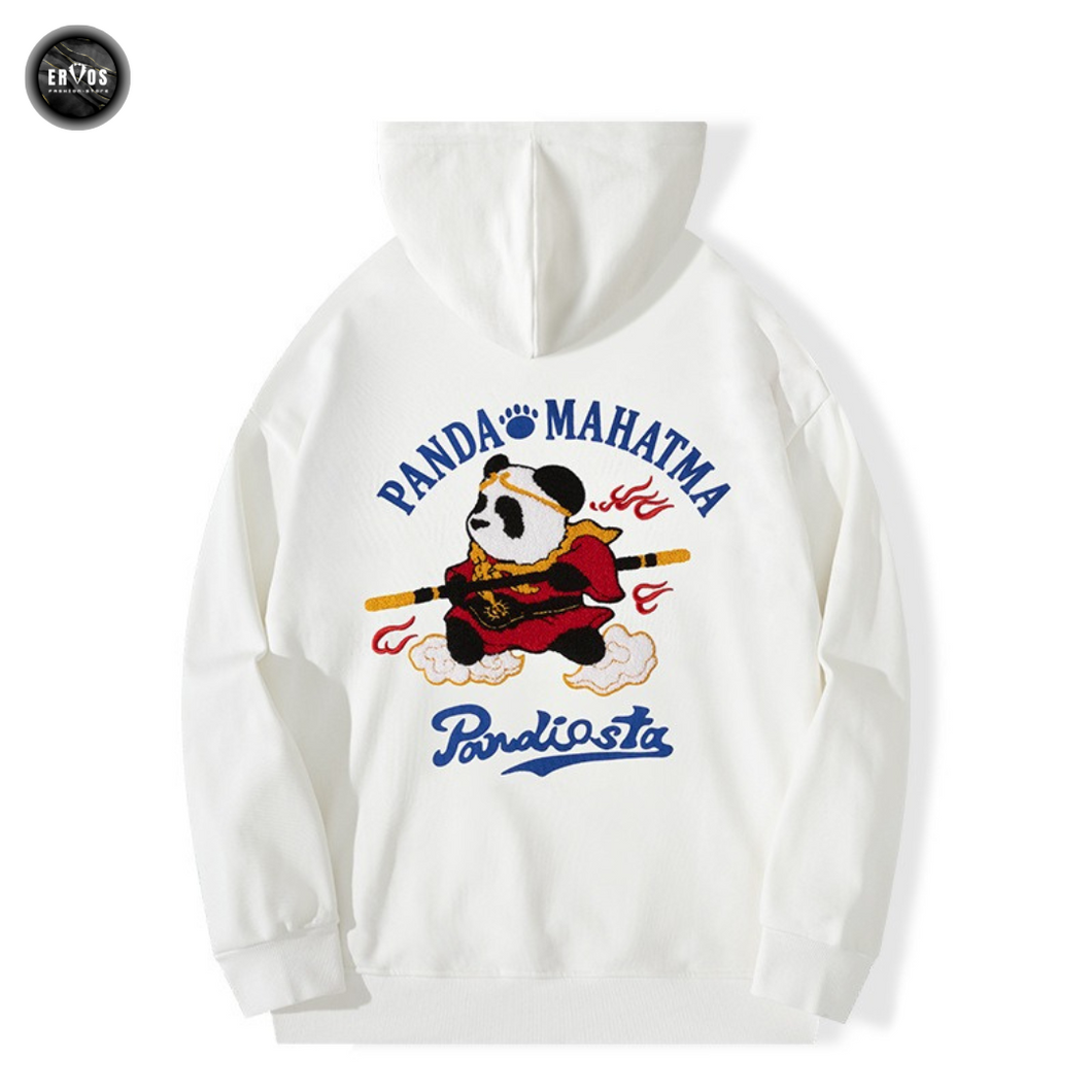 EMBROIDERY HOODIES PANDA MAHATMA H019