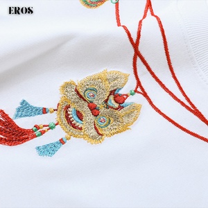 EMBROIDERY T-SHIRT LION DANCE WITH BELL #105