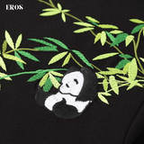 EMBROIDERY T-SHIRT BAMBOO PANDA #046