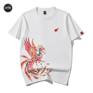 EMBROIDERY T-SHIRT RAINBOW PHOENIX #102