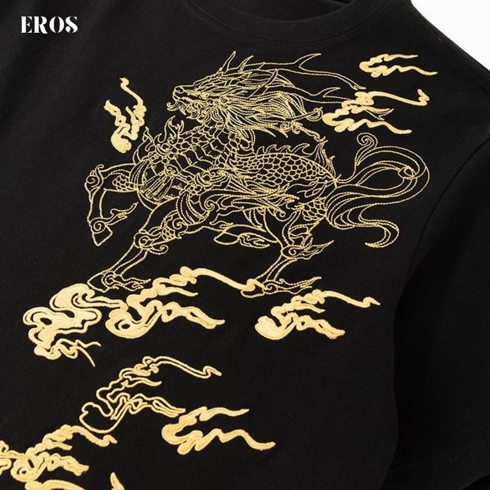 EMBROIDERY T-SHIRT QILIN #048