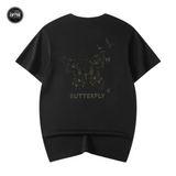 EMBROIDERY T-SHIRT BUTTERFLY #035