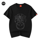 EMBROIDERY T-SHIRT LION HEAD #050