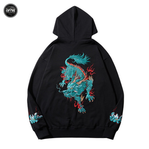 EMBROIDERY HOODIES AUSPICIOUS QILIN H035