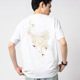 EMBROIDERY T-SHIRT RED EYES QILIN #049