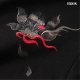 EMBROIDERY T-SHIRT RED EYES QILIN #049