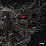 EMBROIDERY T-SHIRT RED EYES QILIN #049