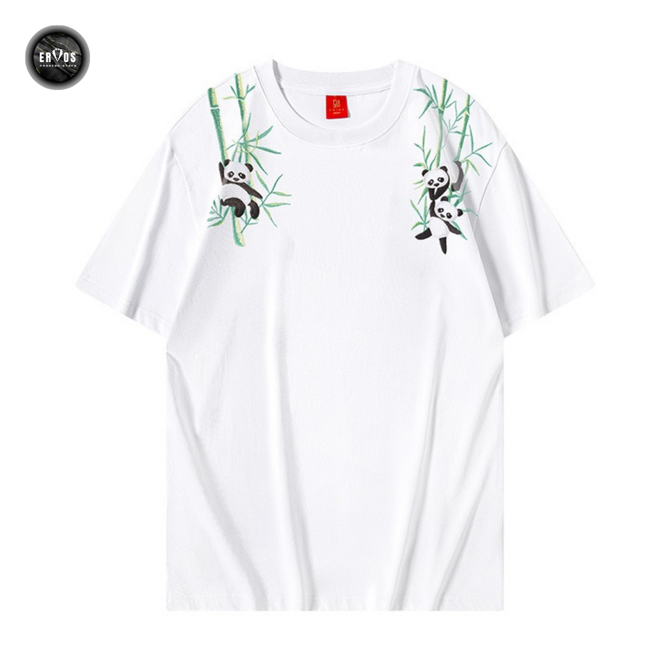 EMBROIDERY T-SHIRT BAMBOO GROVE PANDA #106